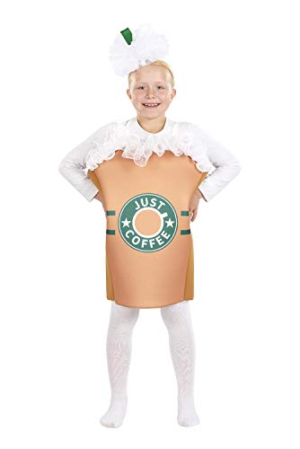 Just Coffee Kids Costume with Tunic & Headpiece | One Size Fits Up to Size 10