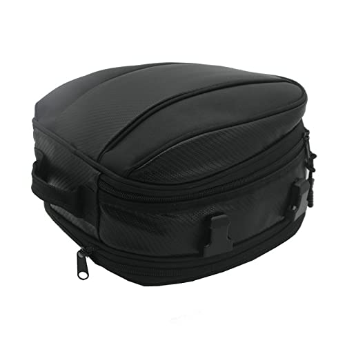 バイク シートバッグ リア キャリア シート バック ブラック 黒 収納拡張 大容量 雨カバー付き 小型 ベルト 小さめ レインカバー スクーター コンパクト キャリアバック 汎用 バイクキャリアバック オートバイ 原付 スクーター バイク用バッグ