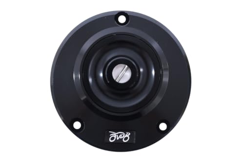 Tapón depósito gasolina rápido 1/4 de aluminio anodizado negro con llave de seguridad