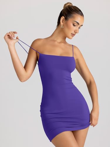 Image of LILLUSORY Women's Mini Sexy Bodycon Dress 2026 Spring Summer Going Out Short Backless Party Club Dresses Y2k Clothes