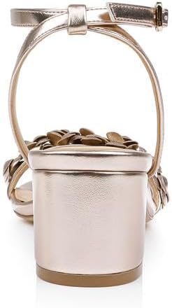 Jewel Badgley Mischka womens Sawyer Low Block Heel Sandals - Image 8