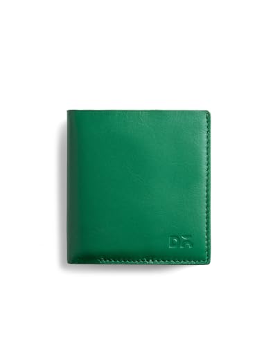 Image of DailyObjects Green Even Bi-Fold Wallet | Men | Premium Design | Full-Grain Leather | Gents Wallet Branded | Handcrafted | Guys | Card Holder | Dedicated Sleeve | Flap Pocket