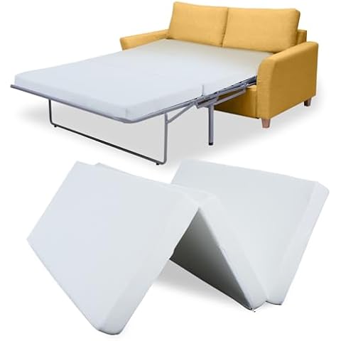 SUNYRISY Foldable Sofa Bed Replacement Mattress Memory Foam 4 inch Pull Out Sofa Bed Mattress Full Size for Convertible Sleeper Sofa Couch Beds, Sofa Not Included, 72" L x 53" W x 4" H Cover