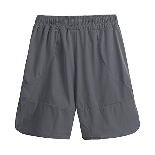 Ajcoflt Calções desportivos masculinos com cordão na cintura e bolsos laterais respiráveis Shorts de