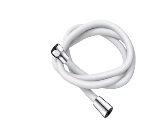 Flexible de douche en silicone blanc 1.5m de qualité supérieure robuste