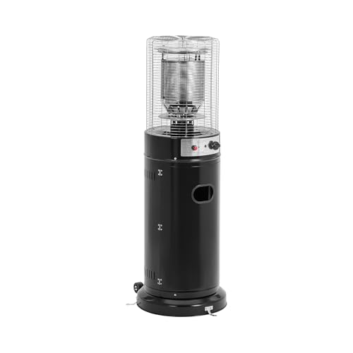 Uniprodo UNI_GPH_01 Riscaldatore radiante a gas 11 kW Altezza 1370 mm - Acciaio inox, acciaio Stufa a gas per terrazze Riscaldamento radiante a gas Stufa radiante da esterno