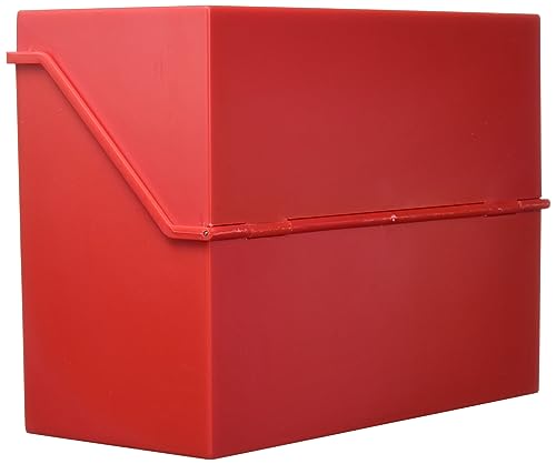 helit H6214525 - Karteikarten Box „the index“ DIN A5 quer, Kleinkartei rot für ca. 500 Karten