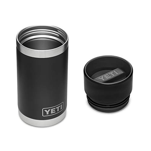 YETI Rambler 12 oz Bottle, Stainless Steel, Vacuum Insulated, with Hot Shot Cap, Black - image 3