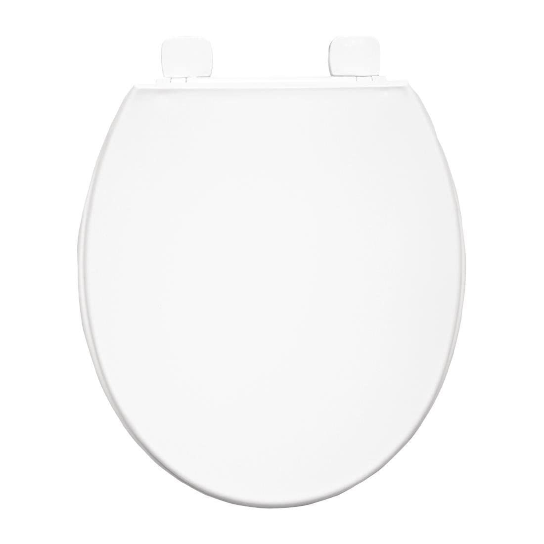 Carrara & Matta Kent STA-TITE Lunette de WC – Charnières réglables, facile à nettoyer, robuste, durable, de haute qualité, montage universel, blanc