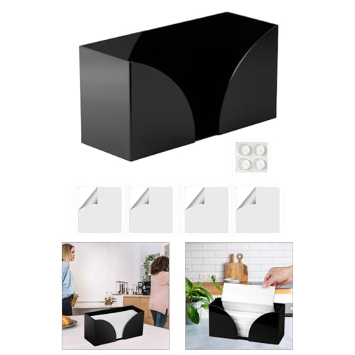 Porte-serviettes en papier acrylique robuste pour un comptoir de cuisine chic