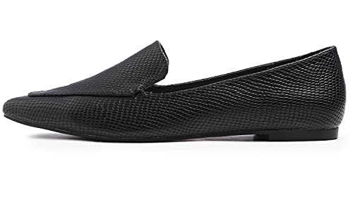 Image of FEVERSOLE Women's Loafer Flat Pointed Fashion Slip On Comfort Driving Office Shoes