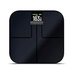 Garmin Index S2 Smart Scale, measure weight & body composition, BMI, weight trend, body fat percentage, muscle & bone mass, built in wifi, pair with Garmin Connect, up to 16 users, Black