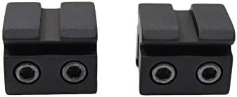 BKL 566 1" Long Dovetail to Weaver/Picatinny Adaptor Mount - A Set of 2 Pieces - Fits 3/8" or 11mm Dovetails - Matte Black Alternate view