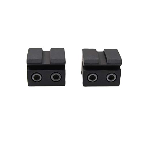 Bkl 566 1" Long Dovetail To Weaver/Picatinny Adaptor Mount - A Set Of 2 Pieces - Fits 3/8" Or 11Mm Dovetails - Matte Black #TOP1