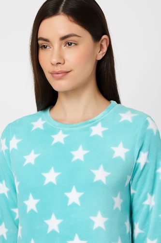 Image of CAMEY Womens Winter Full Sleeve Top and Pajama Pants Regular Fit Night Suit Round Neck Top and Pyjama Set Ladies Night Dress