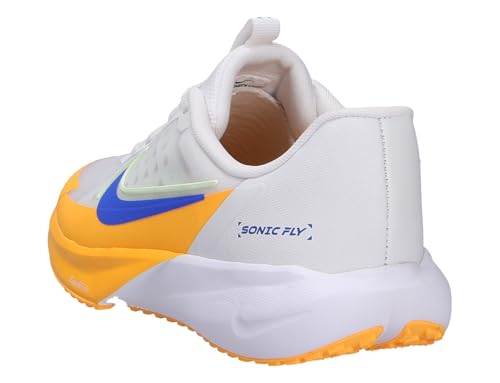 Nike Sonic Fly Big Kids' Running Shoes (FZ0017-100, Summit White/Volt Tint/White/Hyper Royal)3