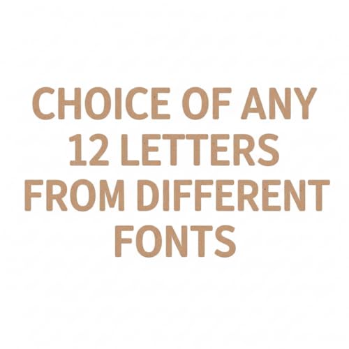 Custom Wooden MDF Letters - Multiple Fonts Available. Personalised name signs nursery wall décor door plaques and craft projects. (4cm (Height))