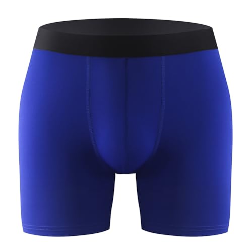 Zanisouta Calzoncillos tipo bóxer para hombre, transpirables, para incontinencia, retro, monocolor, ajustados, ropa interior suave, ropa interior de viaje, ropa interior informal