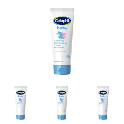 Image of Cetaphil Baby Soothing Moisturising Cream 100 g for Newborns & Babies | 48H Hydration & 8H Skin Barrier Protection | With Glycerin, Sunflower Seed Oil & Sweet Almond Oil | Gentle Face & Body Moisturiser