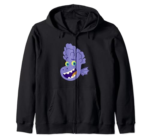 Sweat Disney Pixar Luca Alberto Big Face Zip Hoodie en coton souple pour fans de l'animation