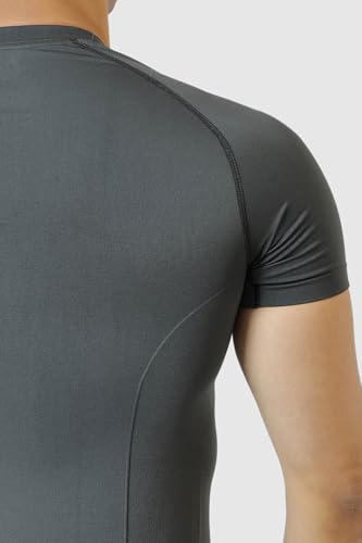 Image of FUAARK Nylon Seamless Compression Half Sleeves Dry Fit T-Shirts for High Performance in Gym & Workout