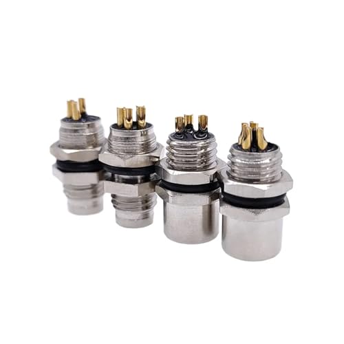 Conector de sensor M8 con acoplamiento roscado y tornillo de ángulo recto 7