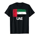 UAE Flag | Vintage Made In United Arab Emirates Gift T-Shirt
