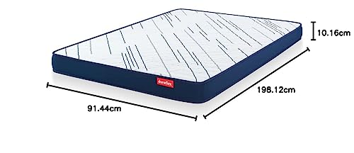 Image of Duroflex Edge - Dual Comfort 4 Inch Single Size Foam Mattress (78x36x4 Inches)