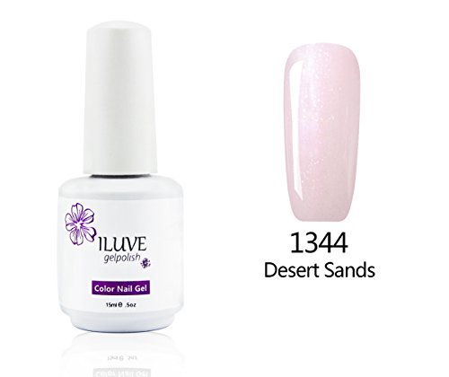iLuve Long Lasting Soak Off UV Nail Polish, 1 Bottle(15ml) Desert Sands Color Shade of Pink with 238 Other Colors Available