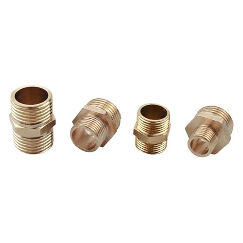 Raccord laiton double male 4 points reducteur de joint en cuivre pour tuyau arrosage exterieur