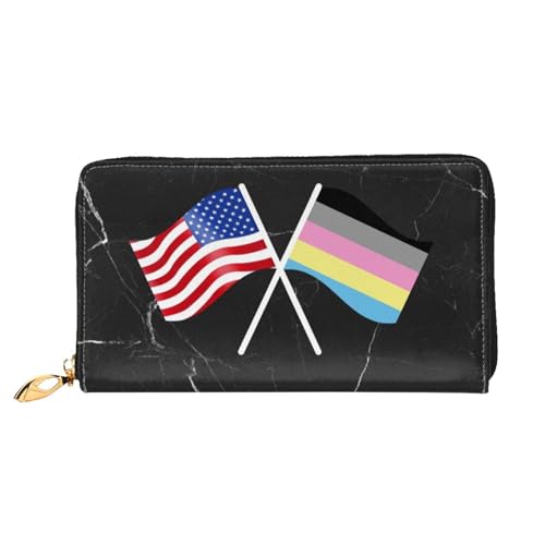 American Polygender Pride flag LGBTQ Wallet Card Bag2