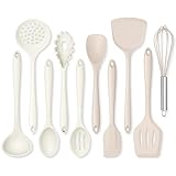 Food Grade & Durable: our kitchen utensil set is made of food grade silicone, will not release harmful substances, good abrasion resistance and high hardness handles enhance its durability and toughness Non-Stick Cookware Friendly: soft silicone head...