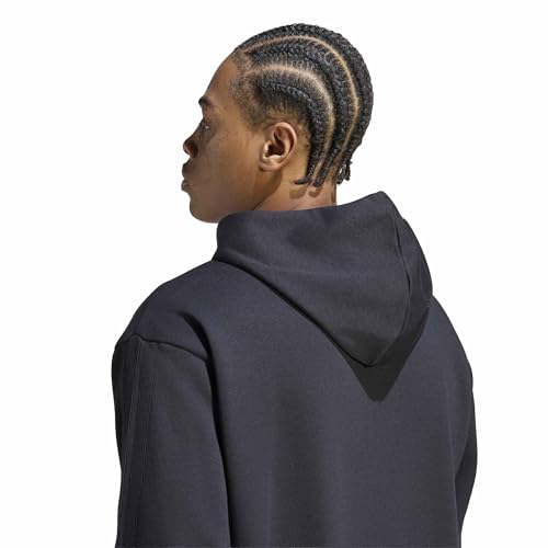 Image of adidas Mens Essentials 3-Stripes Fleece Hoodie Casual Outerwear Casual - Green