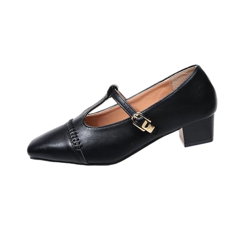 Chaussures pour femme Mary Jane avec sangle de cheville et bout carré