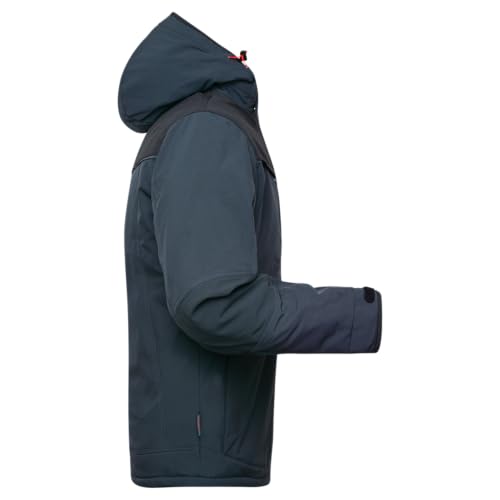 WÜRTH MODYF Winterjacke für Herren Softshelljacke Winter Stretch X in Blau – extra warme Jacke für die kalten Tage - wasserabweisend und winddicht - in der Größe XL