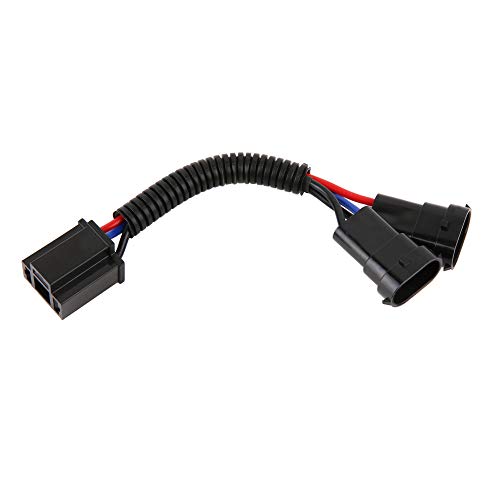Image of BICYACO H4 to H9 /H11 Wire Harness Adapter Compatible with Motorcycle 2014 2015 2016 2017 2018 Street Glide Special Road King /Road King Special,H4 Splitter Harness for Dual Beam Headlights