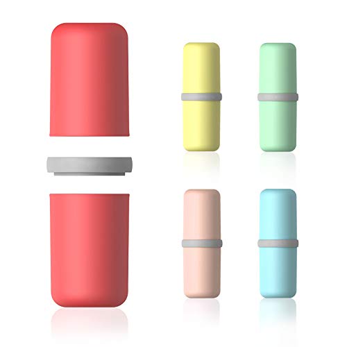 JackWish Tazza Spazzolino da Viaggio, 2 in 1 Porta...