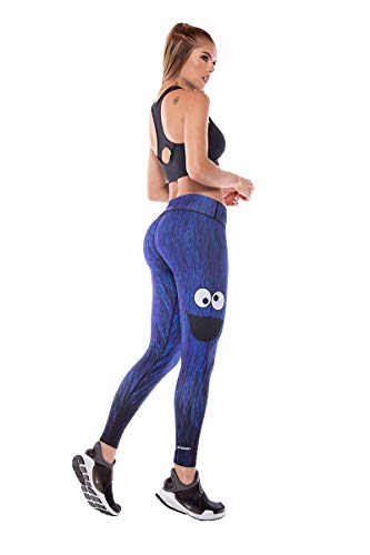 Drakon Colombian Workout high Waisted Leggings for Women | Compression Tight Crossfit Yoga Pants Many Styles (Monsta)