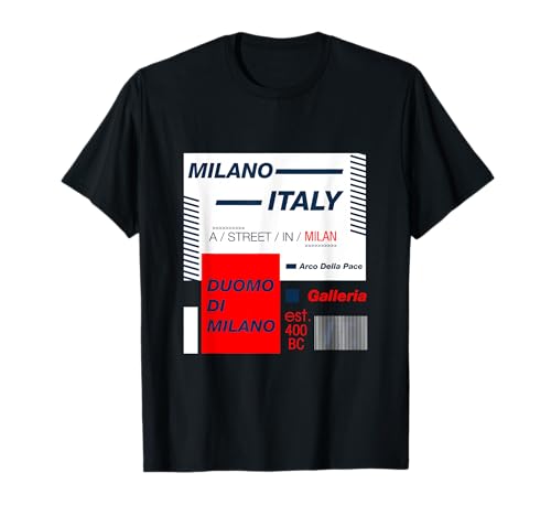 Photo de I love Milan, Amo Milano Cool Illustration Graphic Designs T-Shirt