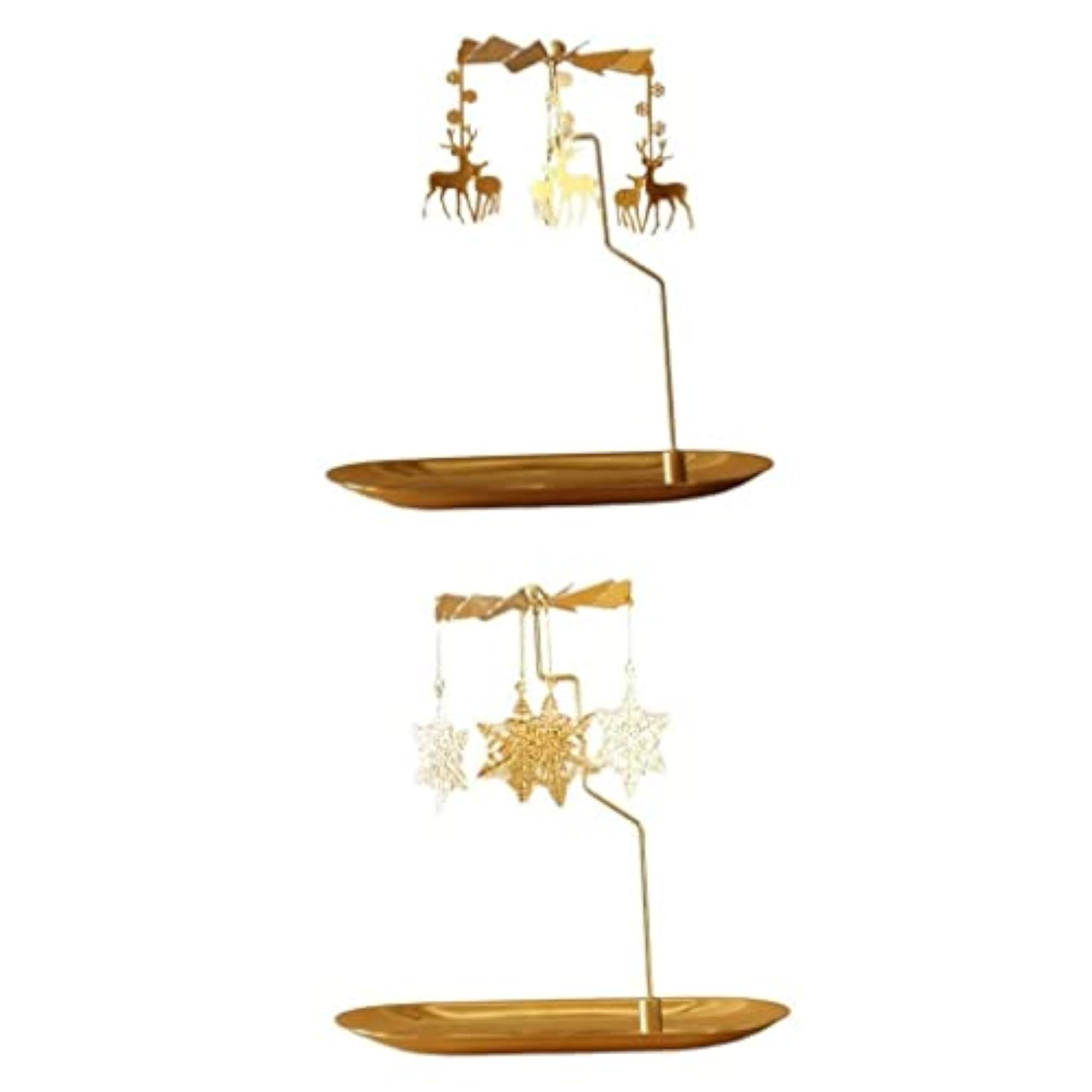 2X Rotating Tea Light Holder Stand