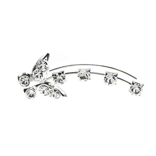 Pendientes trepadores climbers mariposa Plata de Ley