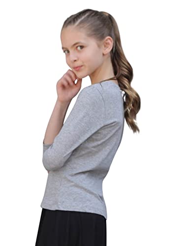 Kosher Casual Kids' Big Girls Modest 3-4 Sleeve 100% Cotton Tee Shirt Top3