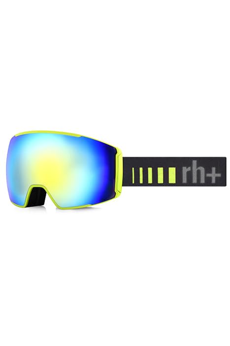 Gafas de esquí unisex rh+ color verde lima y dorado mate