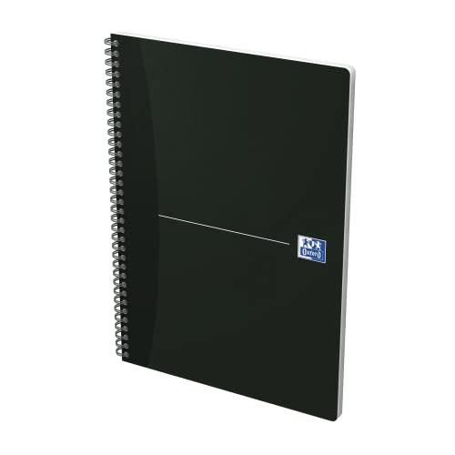 Oxford Office Notebook Wirebound Polypropylene Ruled 180Pp 90Gsm A4 Smart Black Ref N002982 [Pack Of 5] #TOP1