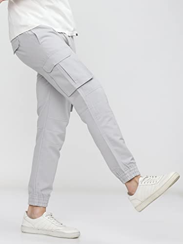 Image of Ketch Men Mid Rise Regular Fit Jogger Trouser