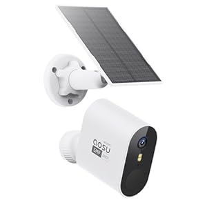 AOSU Add-on Cam, 3K/5MP Solar Security Camera Wireless Outdoor, Requires SolarCam/WirelessCam System’s Homebase (NOT Doorbell Homebase)