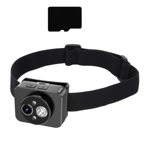 LED Equipped Headlamp Camera 120Degree Wide Angle for Capturing Adventure
