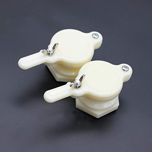 Danigrefinb Beekeeping Supplies 2Pcs Honey Gate Valve Honey Extractor Honey Tap Beekeeping Bottling Tool - White