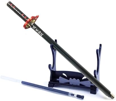 1pc Demon Slayer Gel Pen Weapon model for gift,Collection,writing with Pen Refill Sword Stand Kamado Tanjirou 3