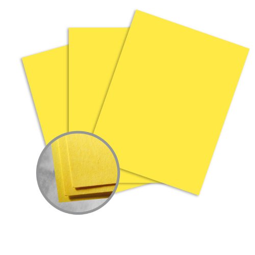 Astrobrights Sunburst Yellow Card Stock - 11 x 17 in 65 lb Cover Smooth 30% Recycled 250 per Package